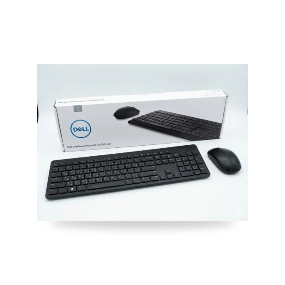 كومبو كيبورد وفأرة لاسلكية أسود ديل KM3322W شركة (REMCO)