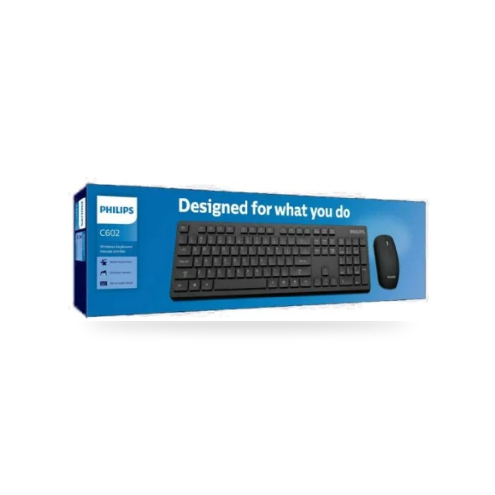 لوحة مفاتيح لاسلكية متينة ومريحة فيليبس C602 شركة (REMCO)