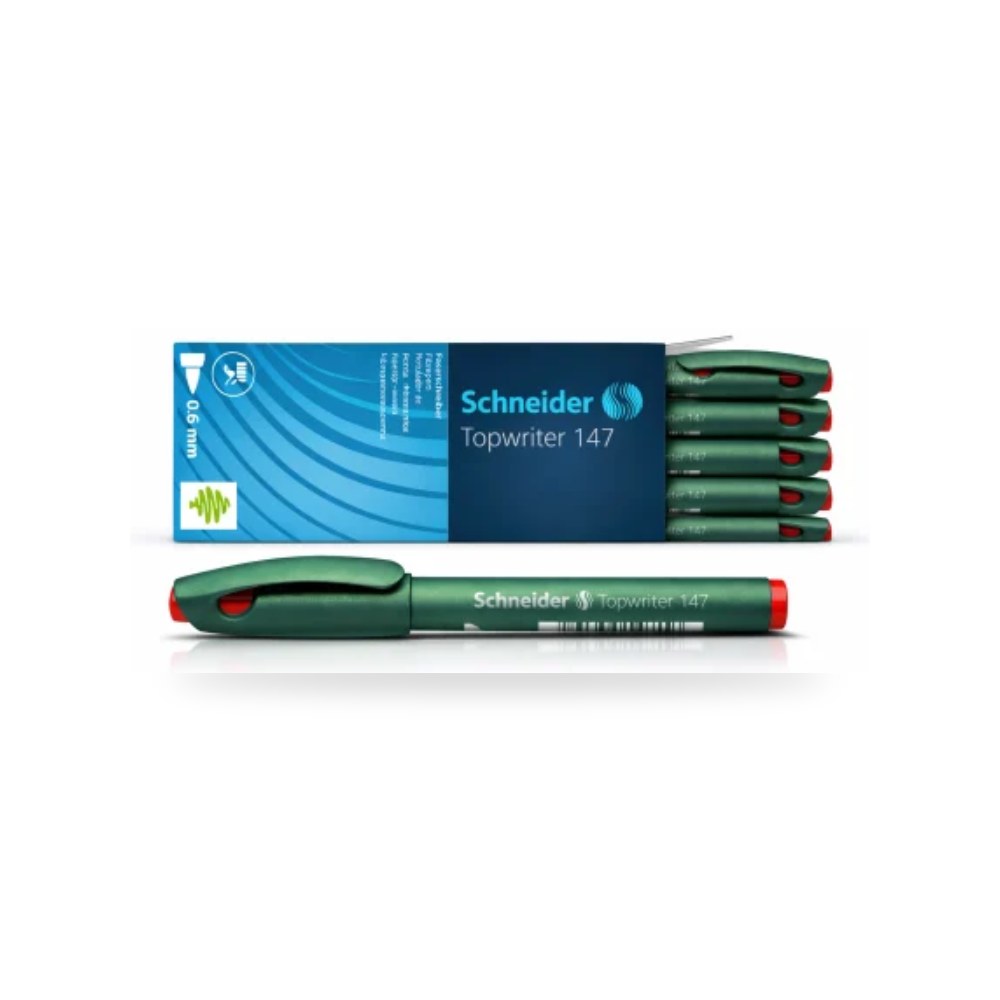 قلم فايبر شنايدر Topwriter 147 أحمر 0.6مم شركة (REMCO)