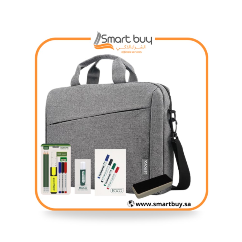 حقيبة مدرسية ولابتوب لينوفو رمادي شركة (REMCO)