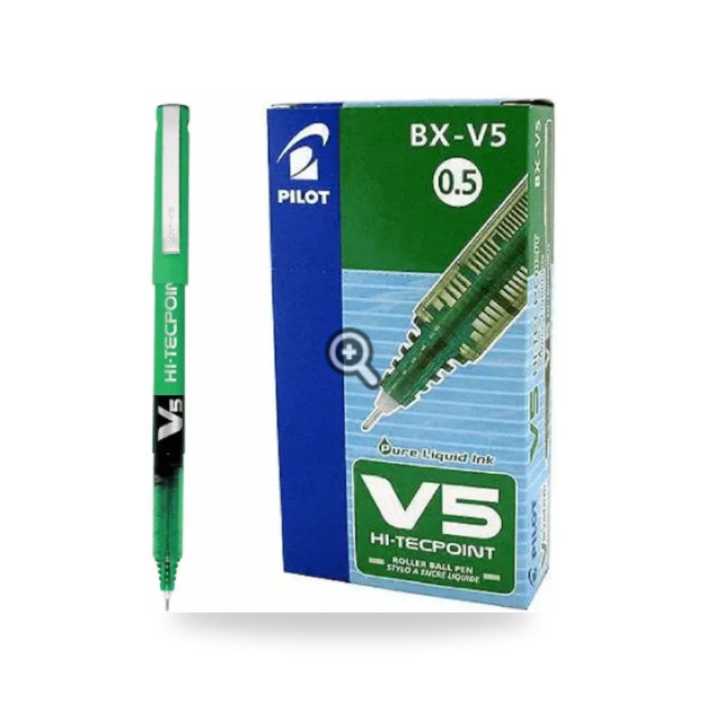 قلم حبر سائل أخضر V5 بايلوت ياباني حبة شركة (REMCO)