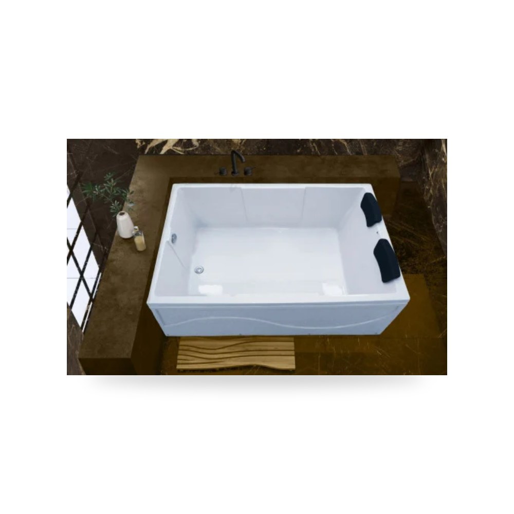 بانيو استحمام مزدوج أبيض 180x120 سم illus شركة (REMCO)