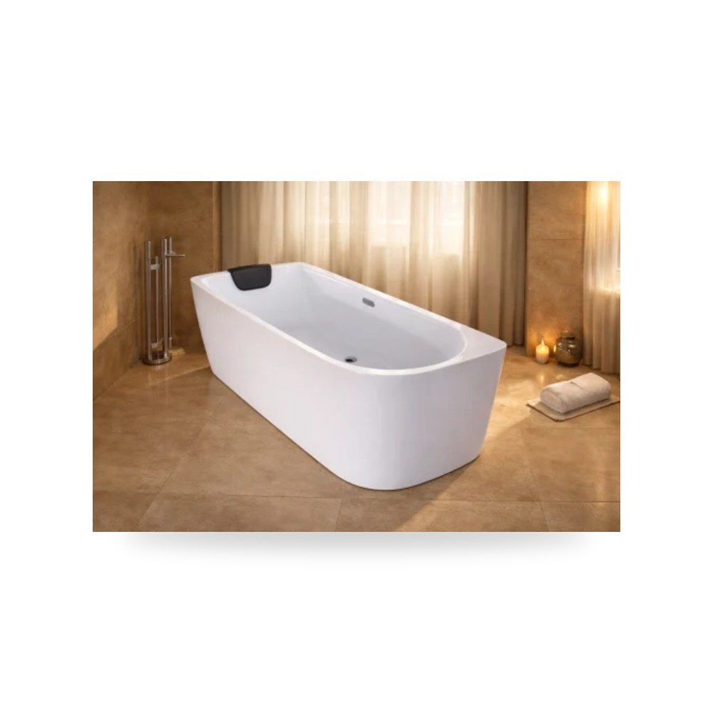 بانيو استحمام إنفينيتي أبيض 170x80 illus شركة (REMCO)