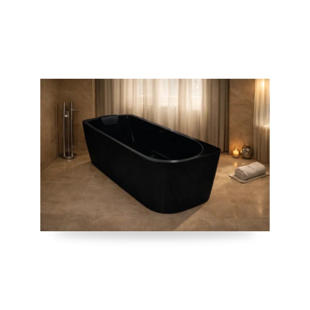 بانيو استحمام إنفينيتي أسود 170x80 illus شركة (REMCO)