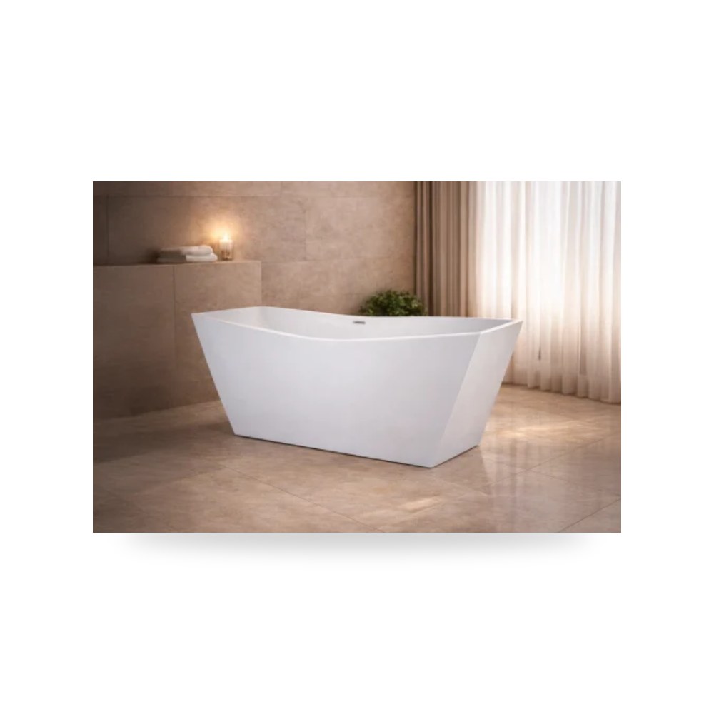 بانيو استحمام الدرعية أبيض 180x80 سم illus شركة (REMCO)