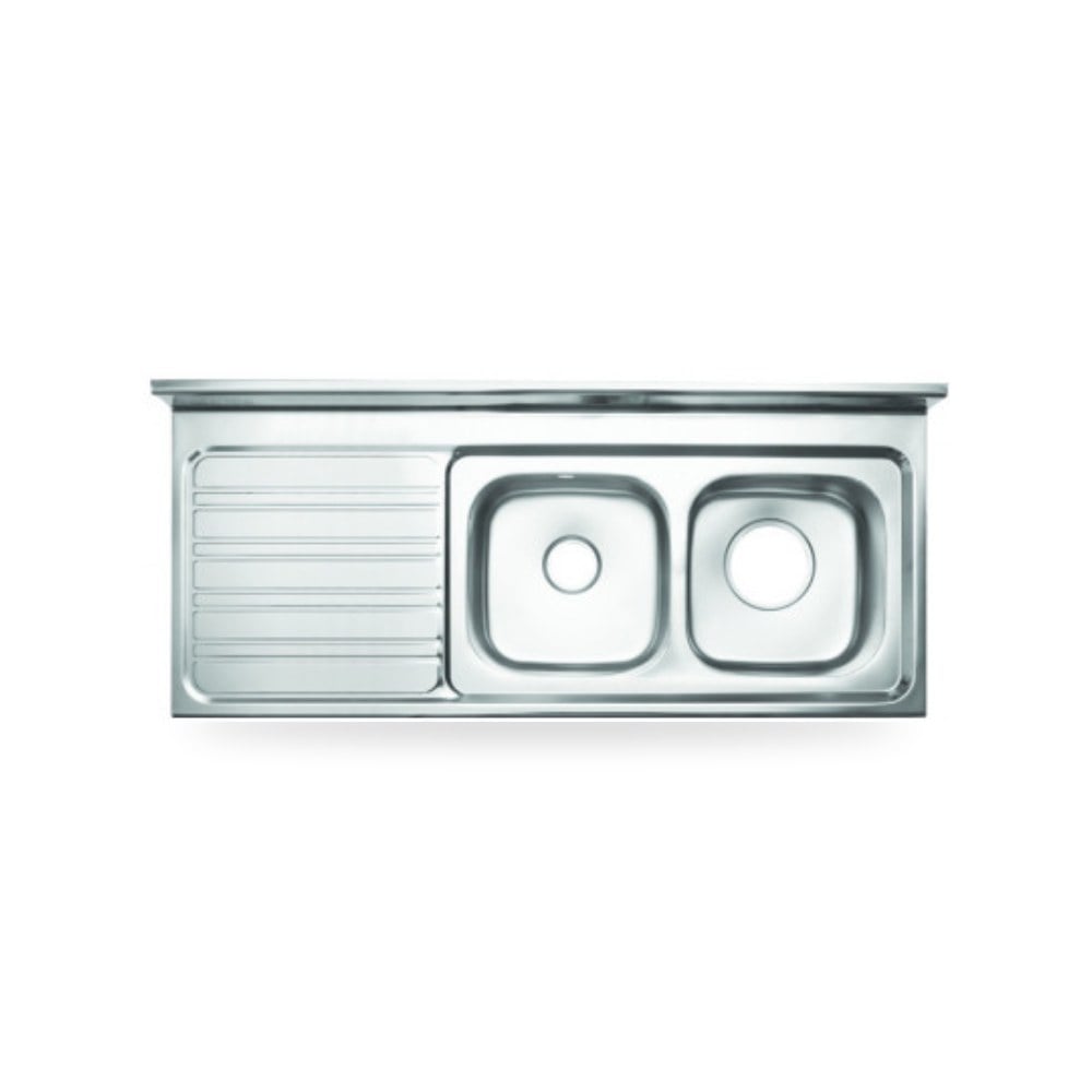 حوض مجلى مطبخ كوري حوضين يمين 150x60 illus شركة (REMCO)