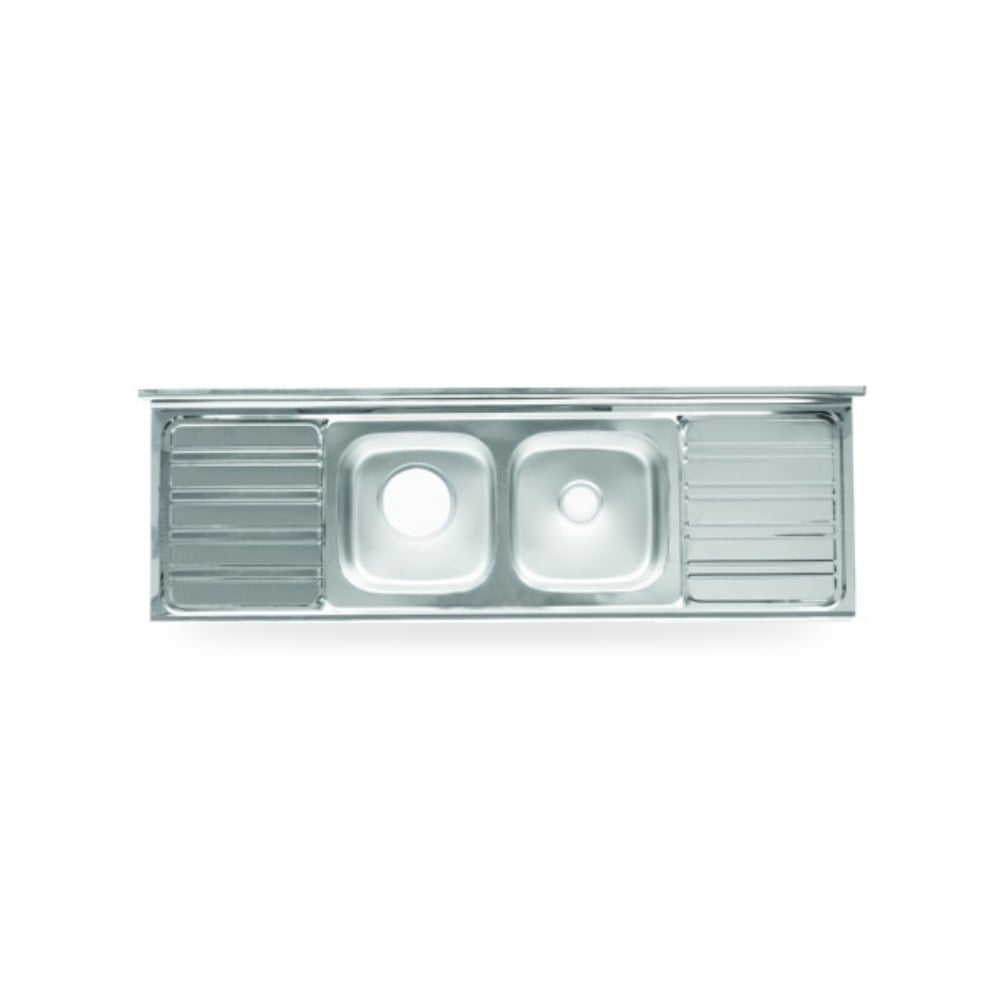 حوض مجلى مطبخ حوضين كبير 180x60 سم illus شركة (REMCO)