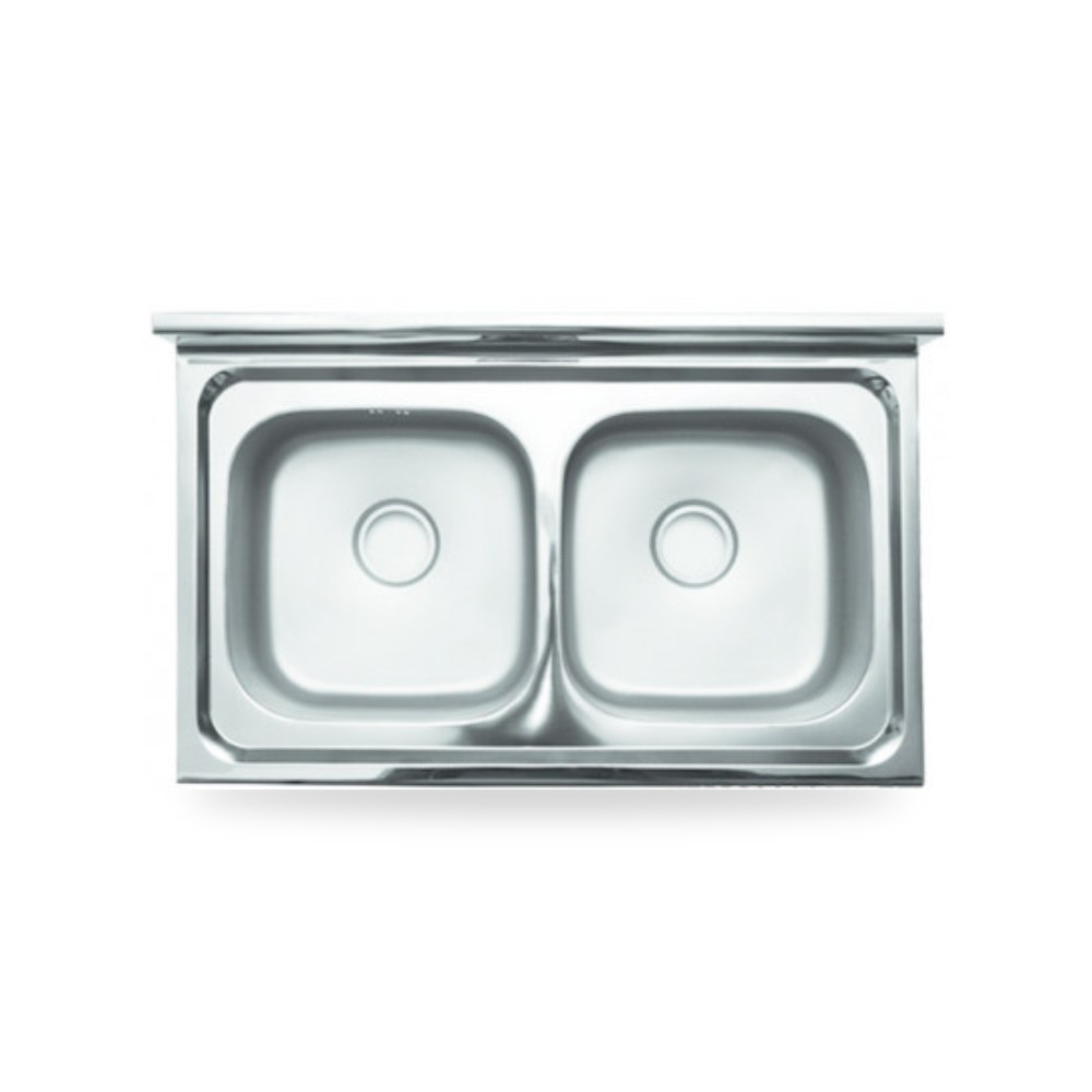 حوض مجلى مطبخ كوري مزدوج 90x60 سم illus شركة (REMCO)