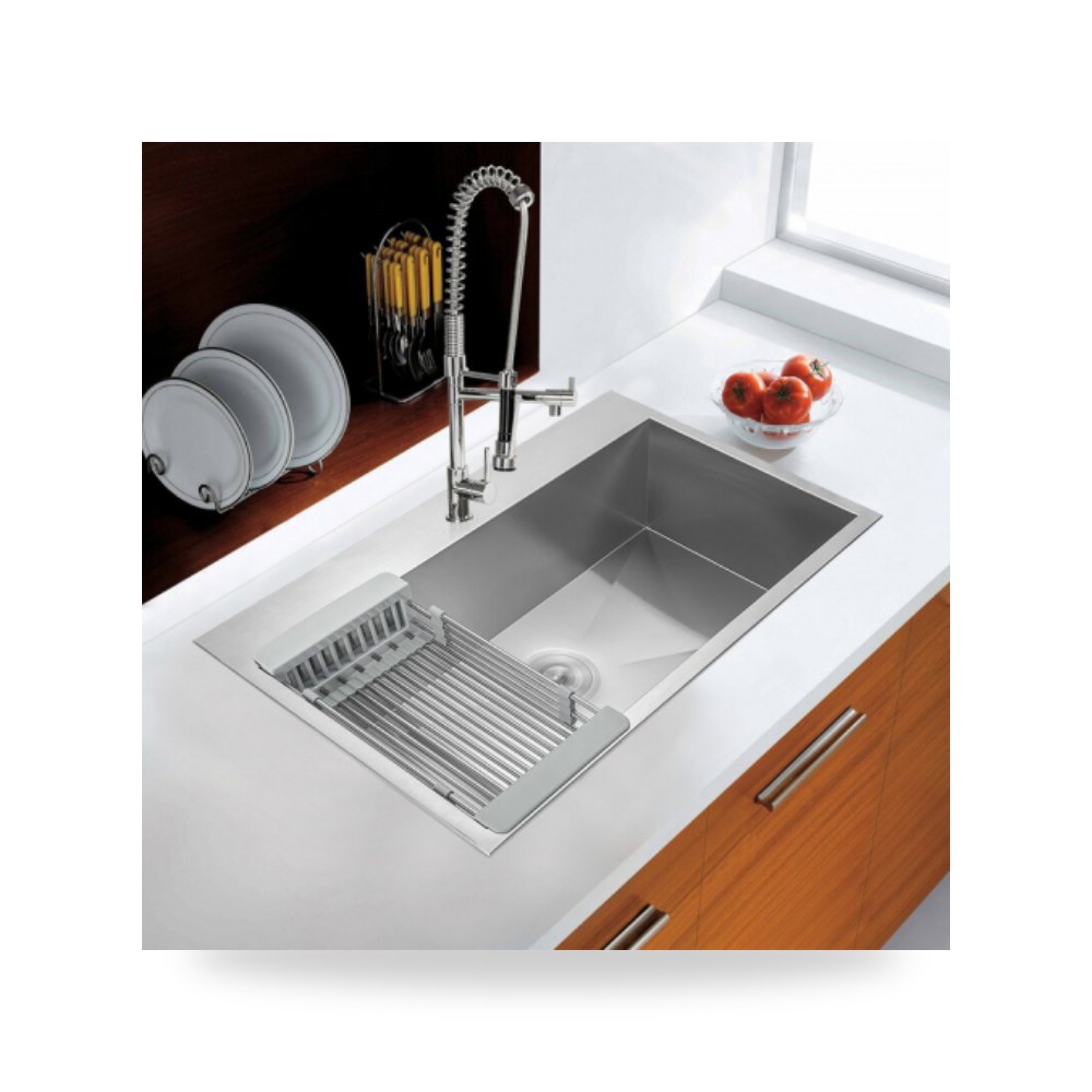 حوض مجلى مطبخ ستيل بدون فتحة 65x45 illus شركة (REMCO)