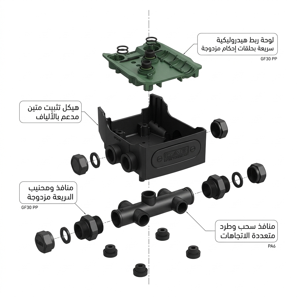 قاعدة مضخة فردية E.Sydock متوافق مع E.sybox