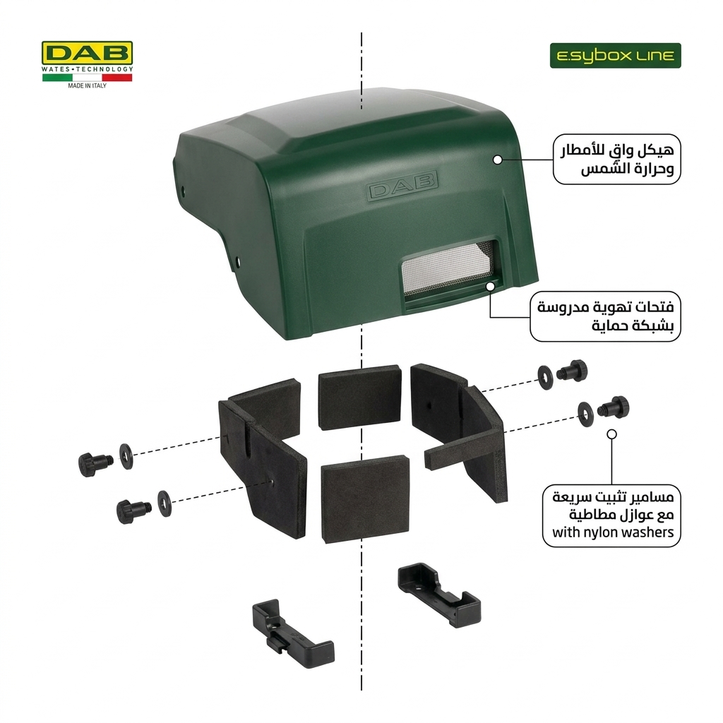 غطاء حماية للتركيب الخارجي متوافق مع E.sybox