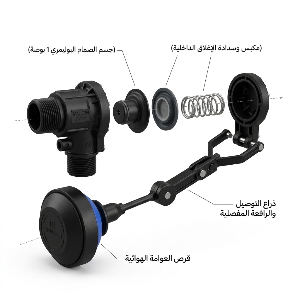 عوامة مانع هواء للخزانات 1 بوصة تريفيتك Trevitech موديل SW015401206