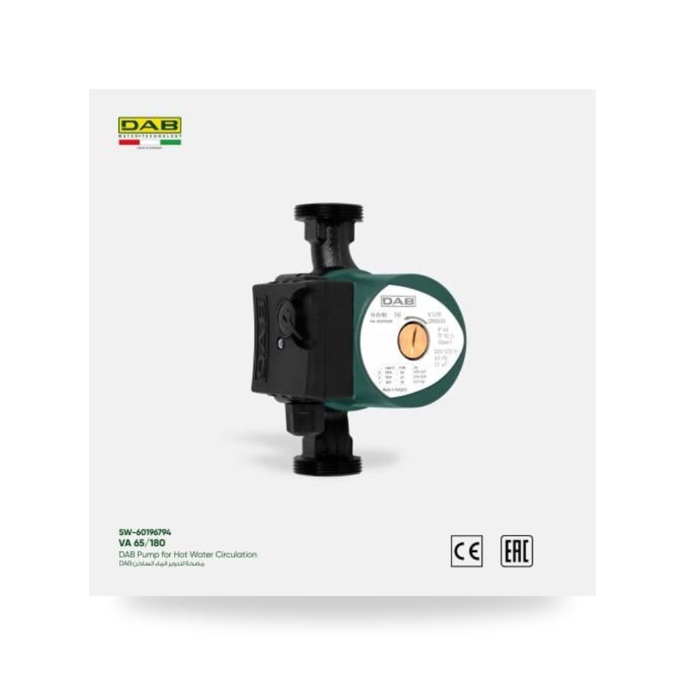 DAB VA 65 - 180 مضخة لتدوير الماء الساخن