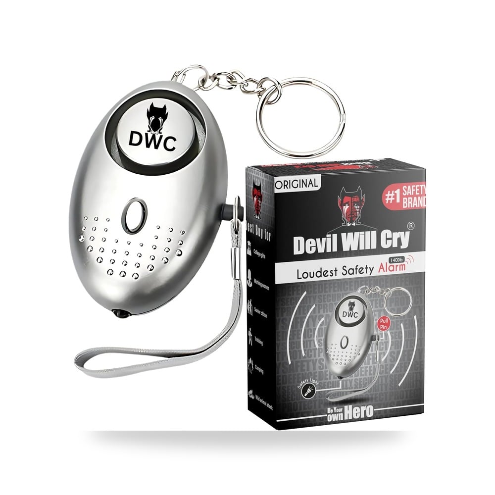 انذار طوارئ دفاعي من ديفل ويل كراي في سلسلة مفاتيح لسلامة DEVIL Wi C y موديل DWC-01