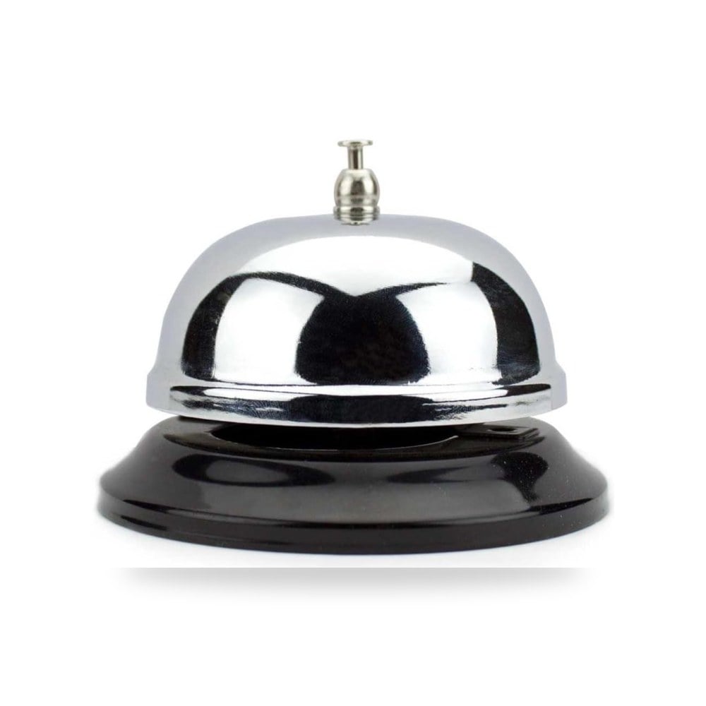 جرس خدمة كروم بقاعدة سوداء من لانسكي Office Supplies (10