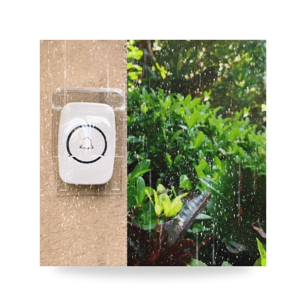 غطاء زر ضغط المطر لجرس الباب متوفر لدى ريمكو