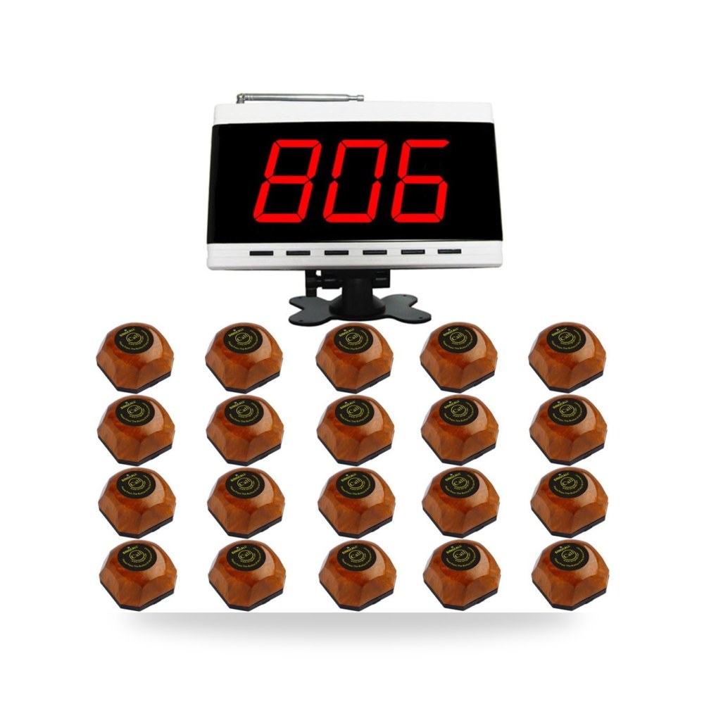 نظام استدعاء نادل لاسلكي مع شاشة و20 جرس سينجكول موديل SC-9556