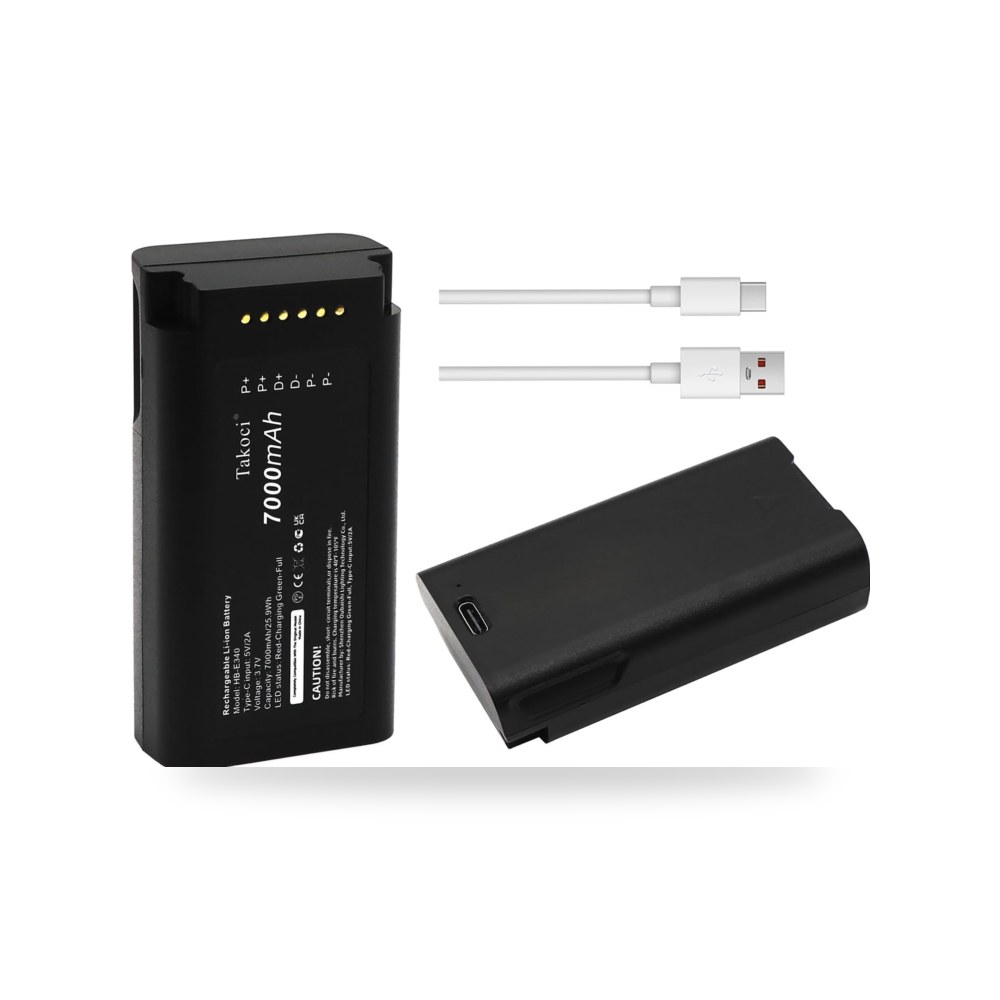 بطارية مطورة 7000mAh من جيكيسويز - متوافقة مع جرس باب فيديو Gikysuiz موديل HB-E340