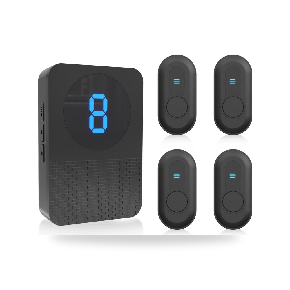 طقم استدعاء طوارئ لاسلكي لكبار السن 4 أزرار