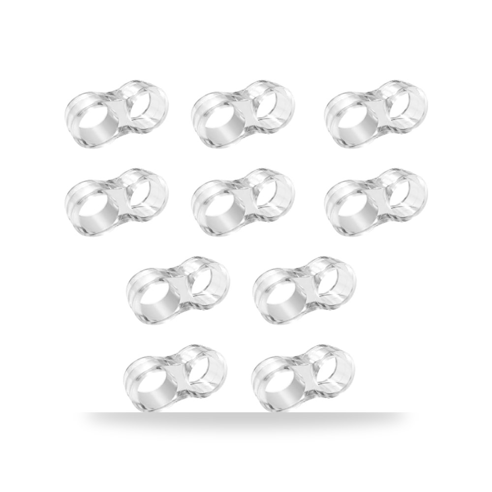 واقي مقبض الباب الشفاف، واقي مزلاج الباب، مصد (10 قطعة)