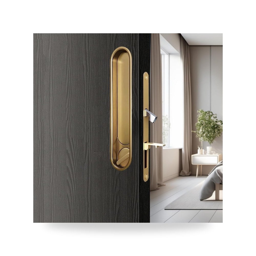طقم رافعة ومقبض باب معماري متطور مع قفل أمان ومفتاح B0DRXBL991