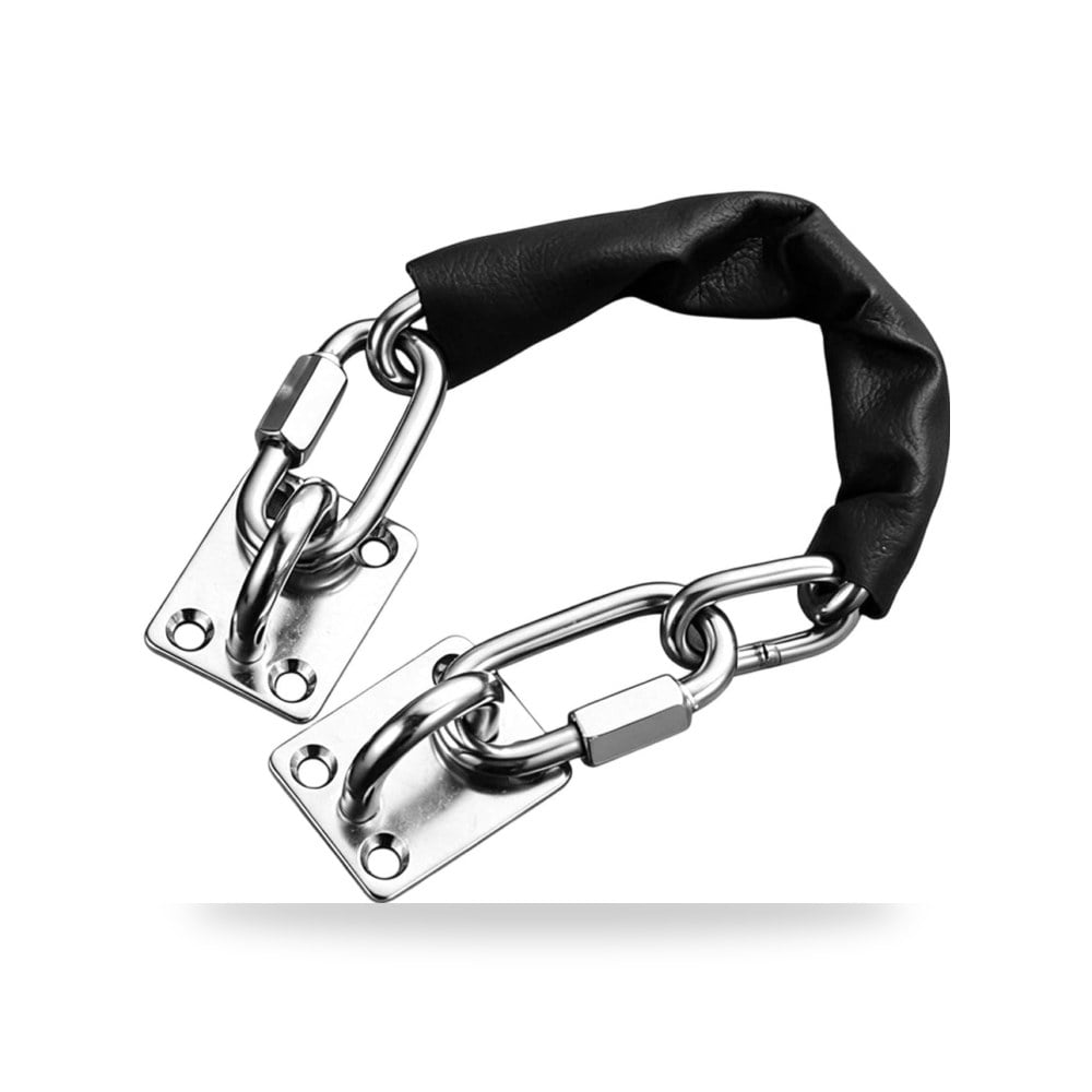 قضيب وسلسلة أمان وحراسة للأبواب لمقاومة الاقتحام والدخول القسري B0H8F3TC4H