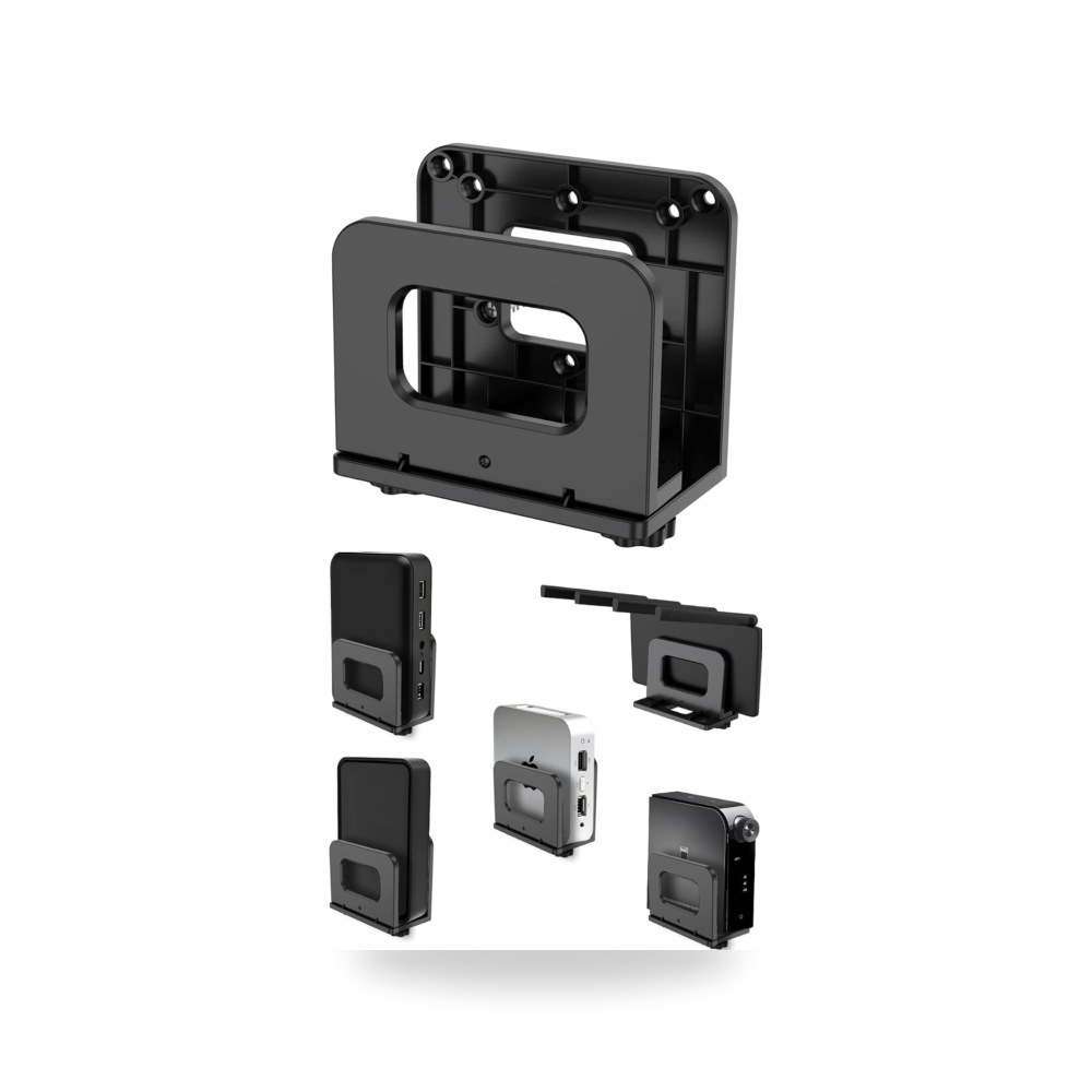 حامل رف يثبت على الحائط للكمبيوتر الصغير وراوتر واي فاي B0GVMBR9S4 من Reemco Hardware
