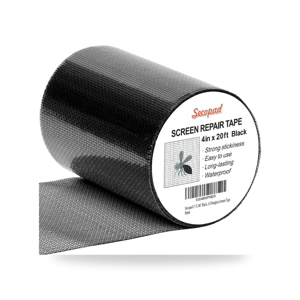 سيكوباد شريط اصلاح نافذة اسود 4 انش × 20 قدم (240 انش) الالياف الزجاجية
