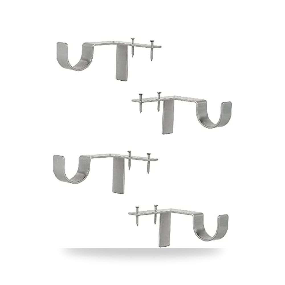 دعامات قضيب الستارة بدون ثقب حامل قضيب الستارة (4 قطع) موديل B0C85PJW1Z