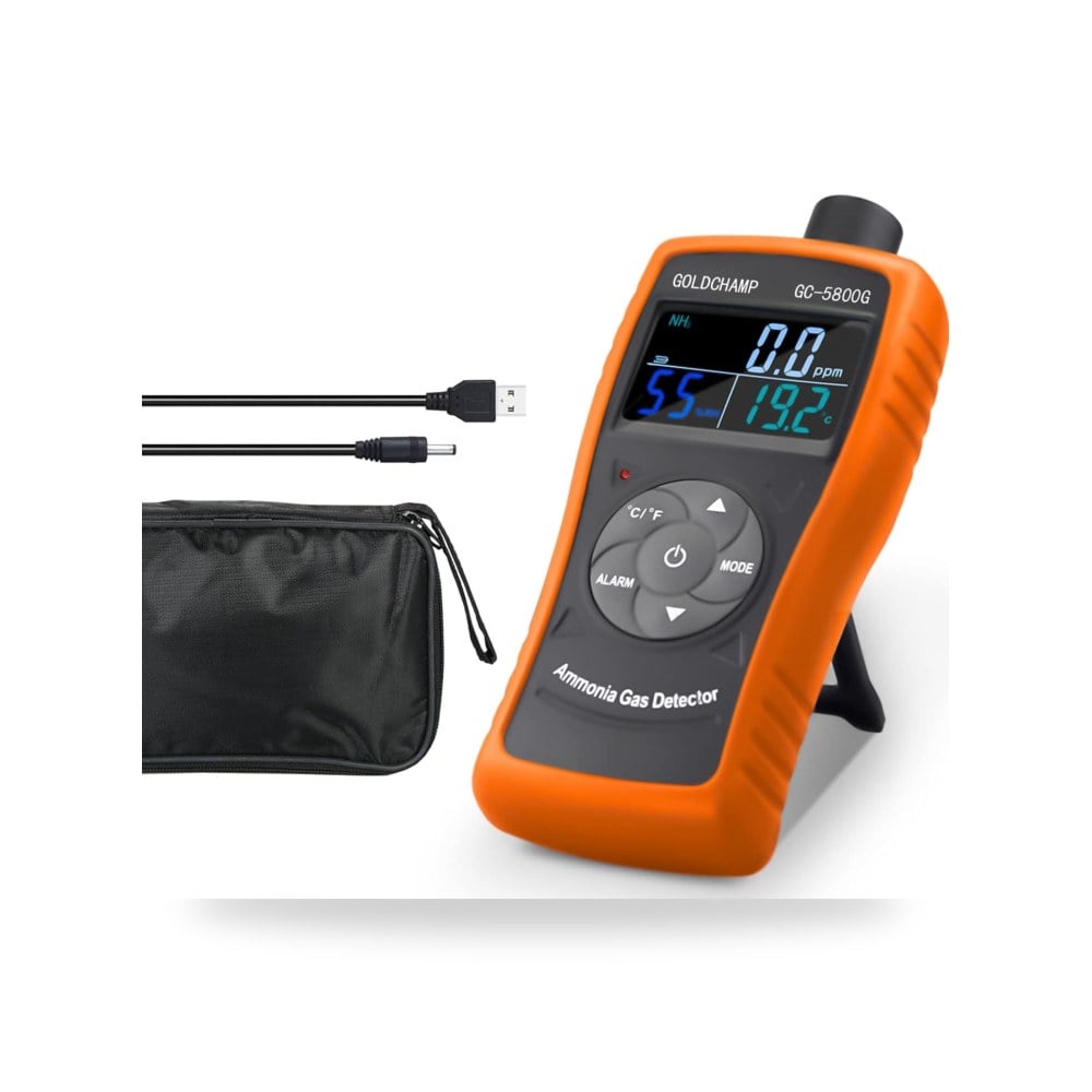 كاشف غاز الامونيا GC-5800G NH3 مع نطاق 0-100 جزء في المليون