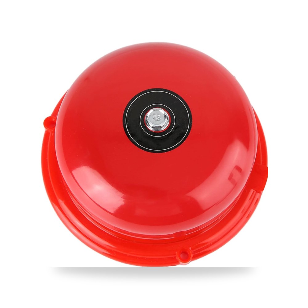 جرس إنذار حريق كهربائي معدني 100dB جهد 220V