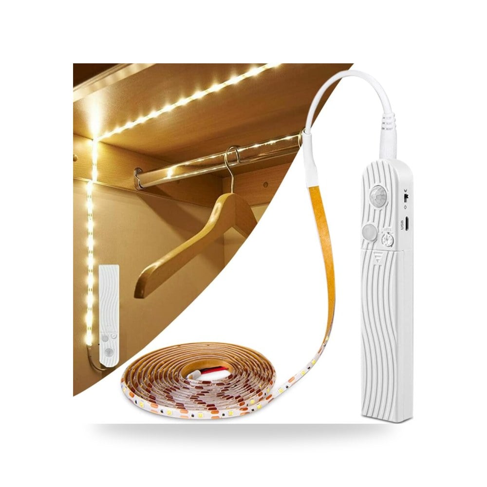 شريط اضاءة LED بمستشعر حركة 3.3 قدم باربعة اوضاع للسرير