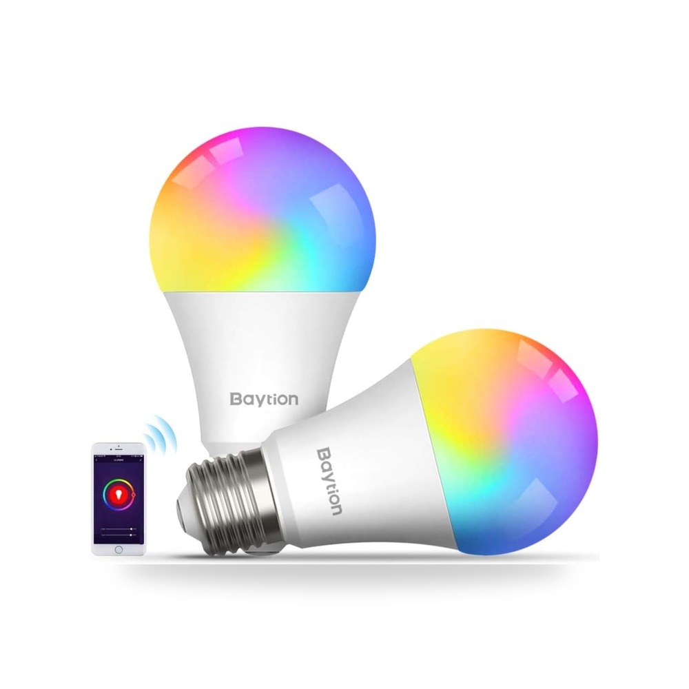 لمبة LED ذكية تتصل بالـWiFi بقدرة 10 واط وتعمل مع اليكسا قطعتين من بايشون موديل E27