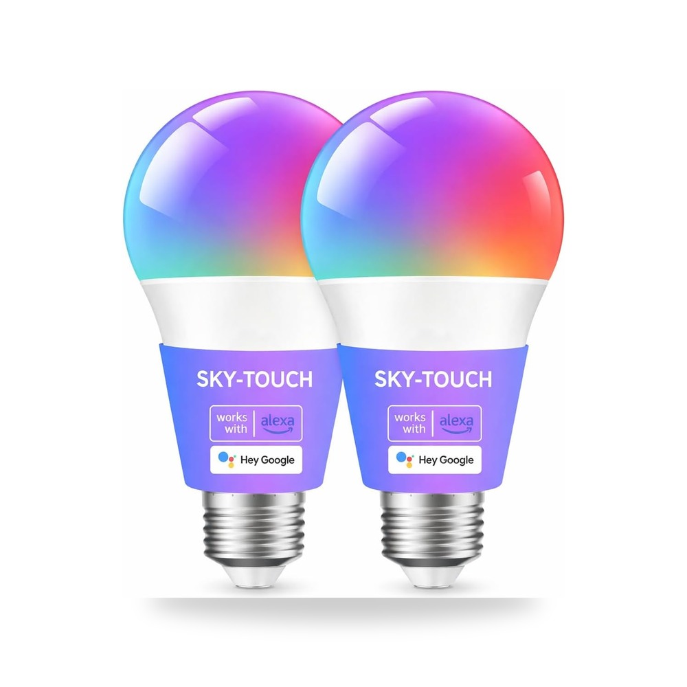 لمبات LED ذكية ملونة قابلة للتعديل 190 - 240 فولت 10 واط من سكاي تاتش موديل E27