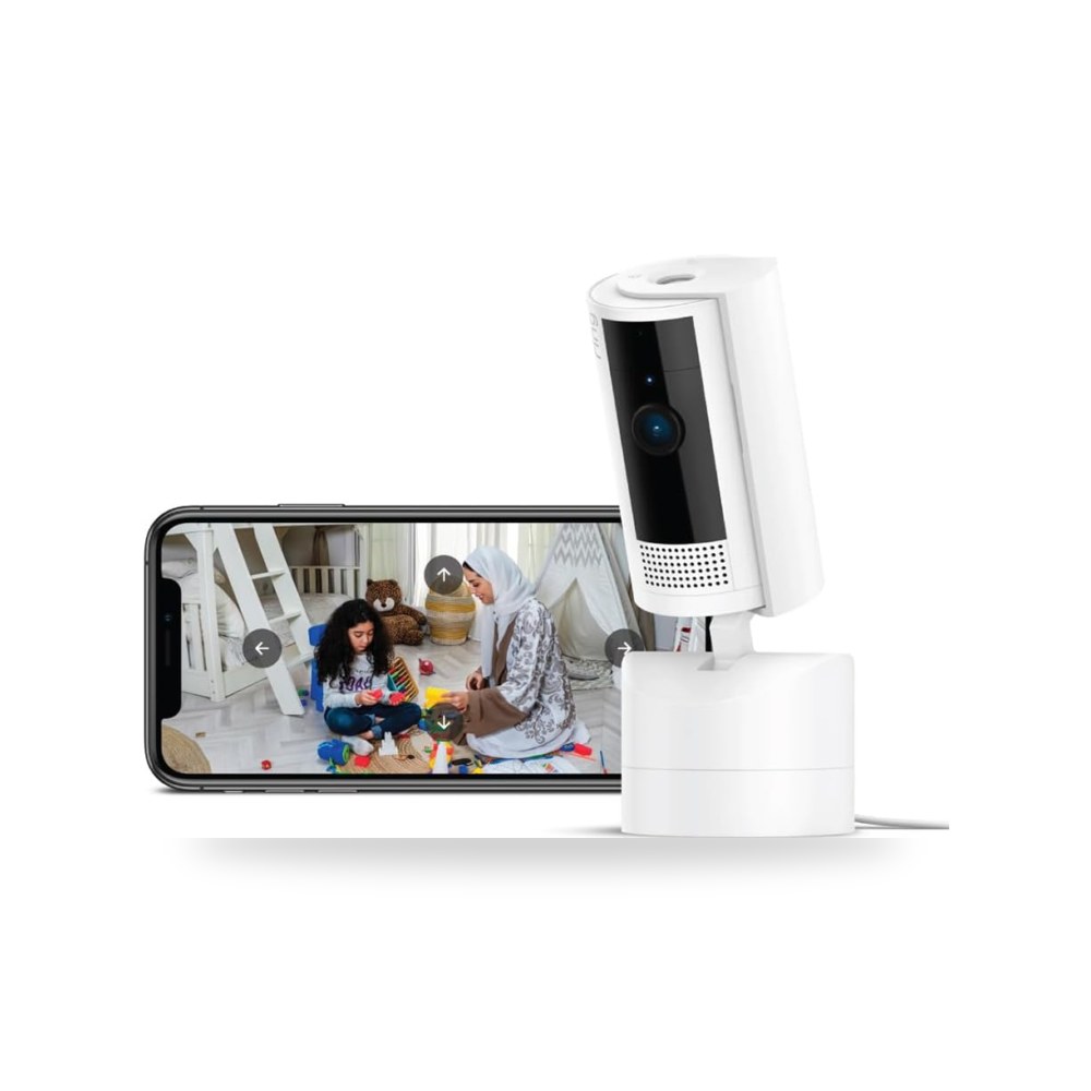 كاميرا Ring الداخلية القابلة للتحريك والإمالة | إشتراك Ring موديل Pan-Tilt