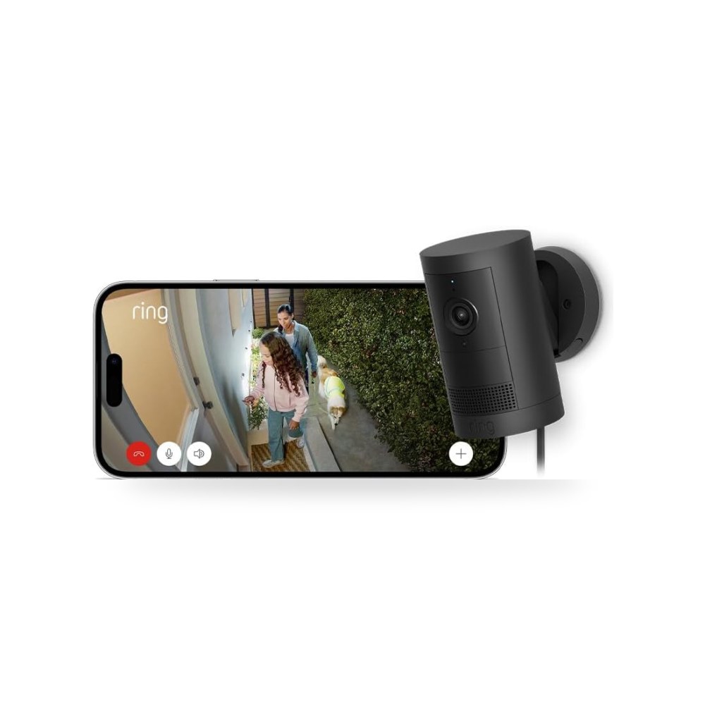 كاميرا Ring Outdoor Camera Plus (بالقابس ) | فيديو بزاوية إشتراك Ring موديل Outdoor-Plug