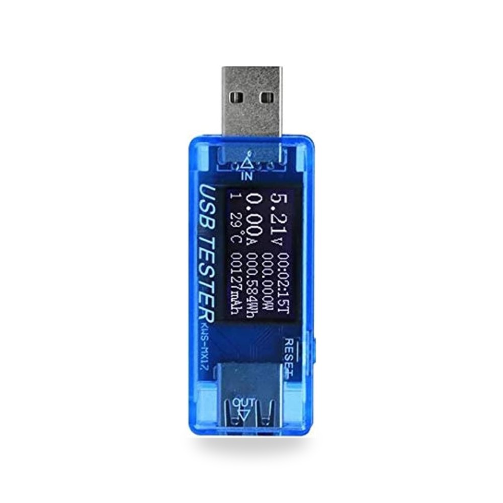 مقياس رقمي لفحص جهد وتيار منافذ USB متعدد