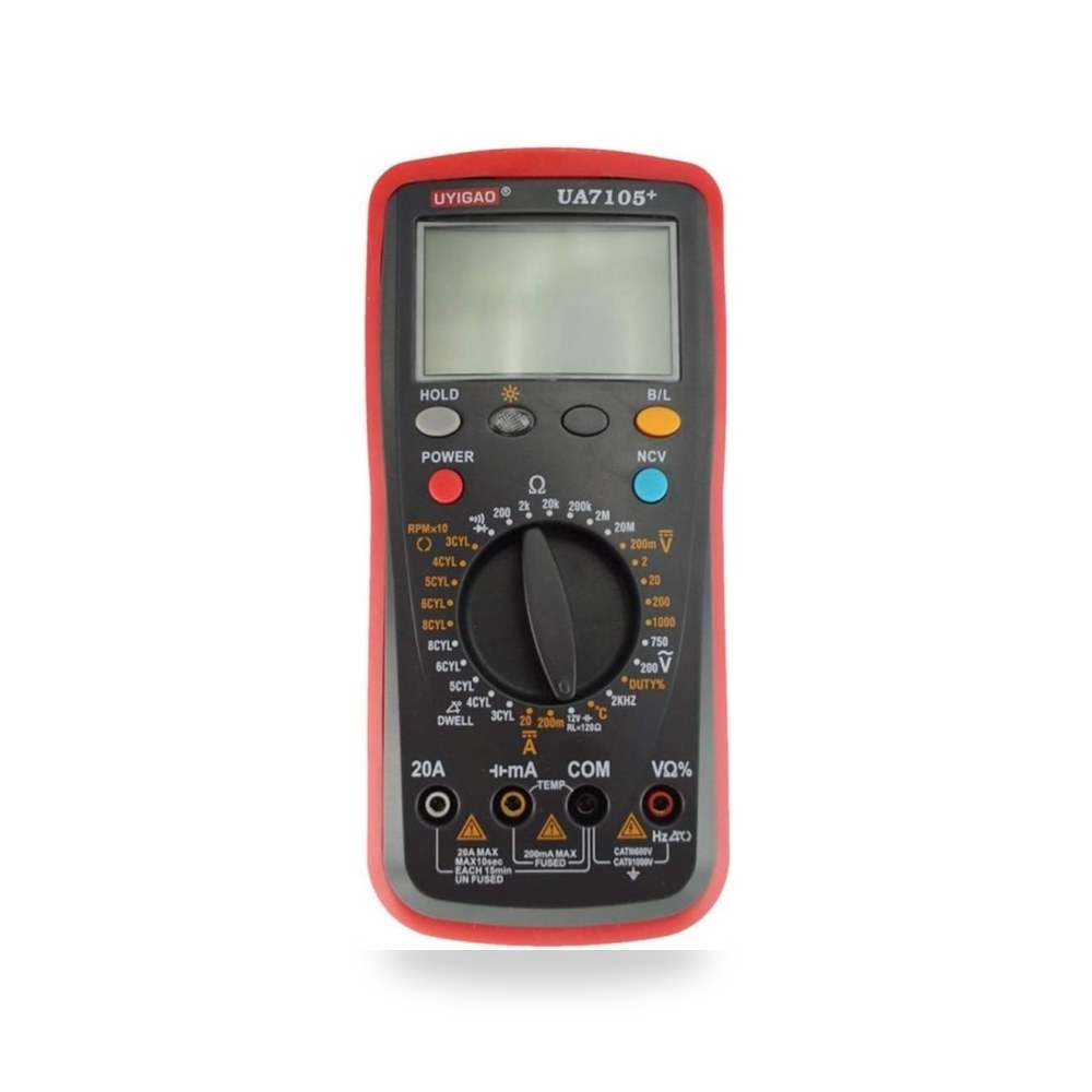 مقياس فاحص كهربائي رقمي متعدد للسيارات UA7105+ | متجر ريمكو