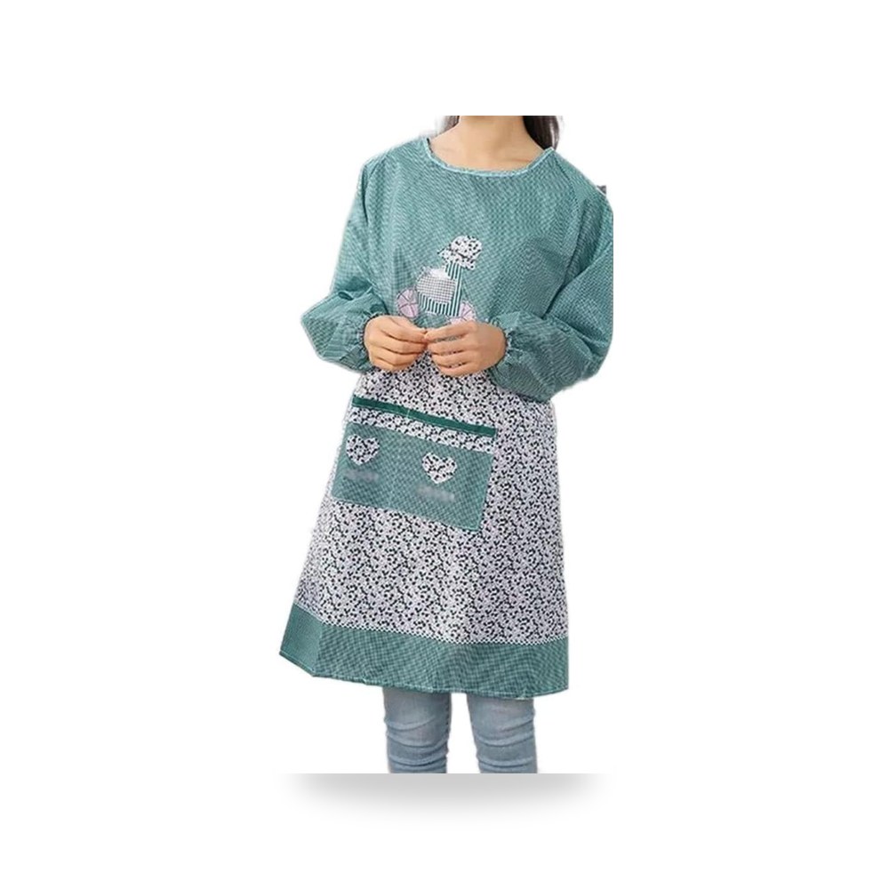 مريلة مطبخ للنساء من جيلاتو، مريلة طويلة الاكمام للطبخ