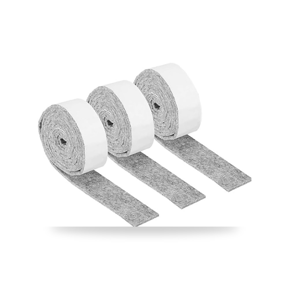 3 لفات من شريط اللباد اللاصق للاثاث، 100 × 3 سم، وسادات
