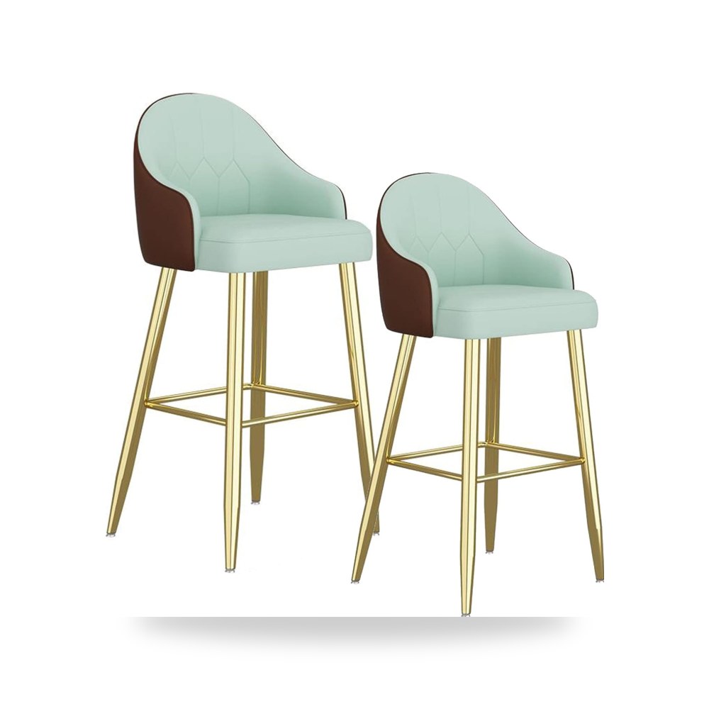 مقعد بار عالي فاخر - 26 مقعد بار مبطن مخملي مجموعة من قطعتين مع ارجل معدنية - من Seating