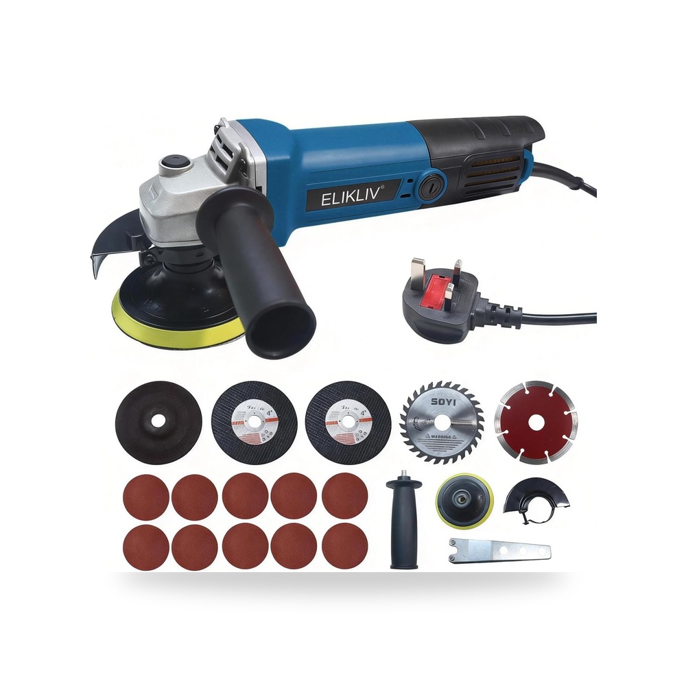 أداة صقل الزوايا الصغيرة مع مفتاح مجداف للحماية من الغبار اليكليف