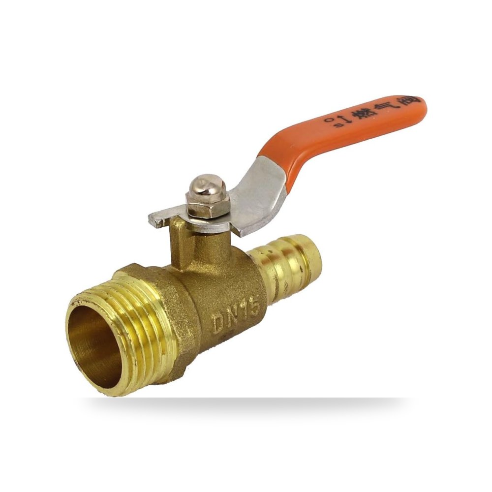 Mnzm Switch Valve Krwy Ghaz with Handle Dwar 90 Degrees 10 mm from Rylwjwd
