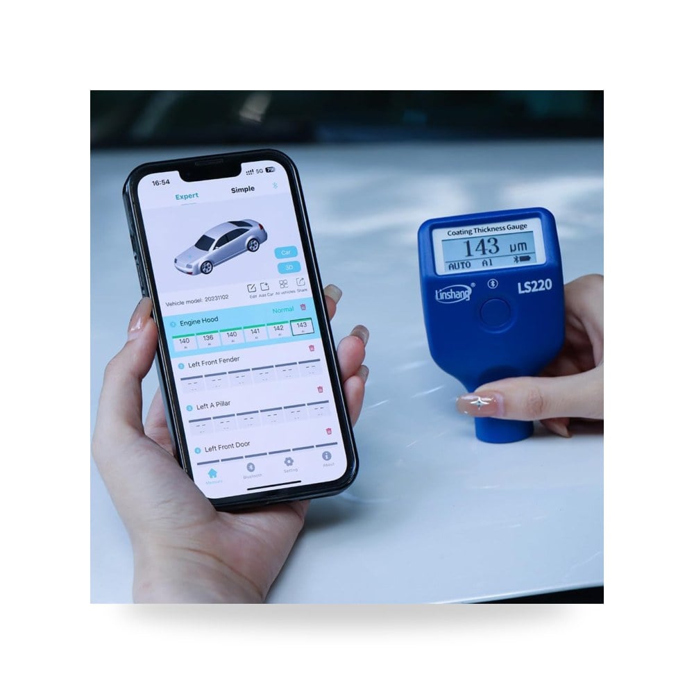 جهاز اختبار سماكة طلاء LS220 لينشانج 0-2000μm | Reemco