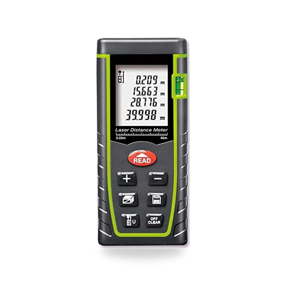 جهاز تحديد المدى بالليزر الرقمي سندويه SW-M40 بطول 40 متر (موديل B0839PF4SL) - ريمكو