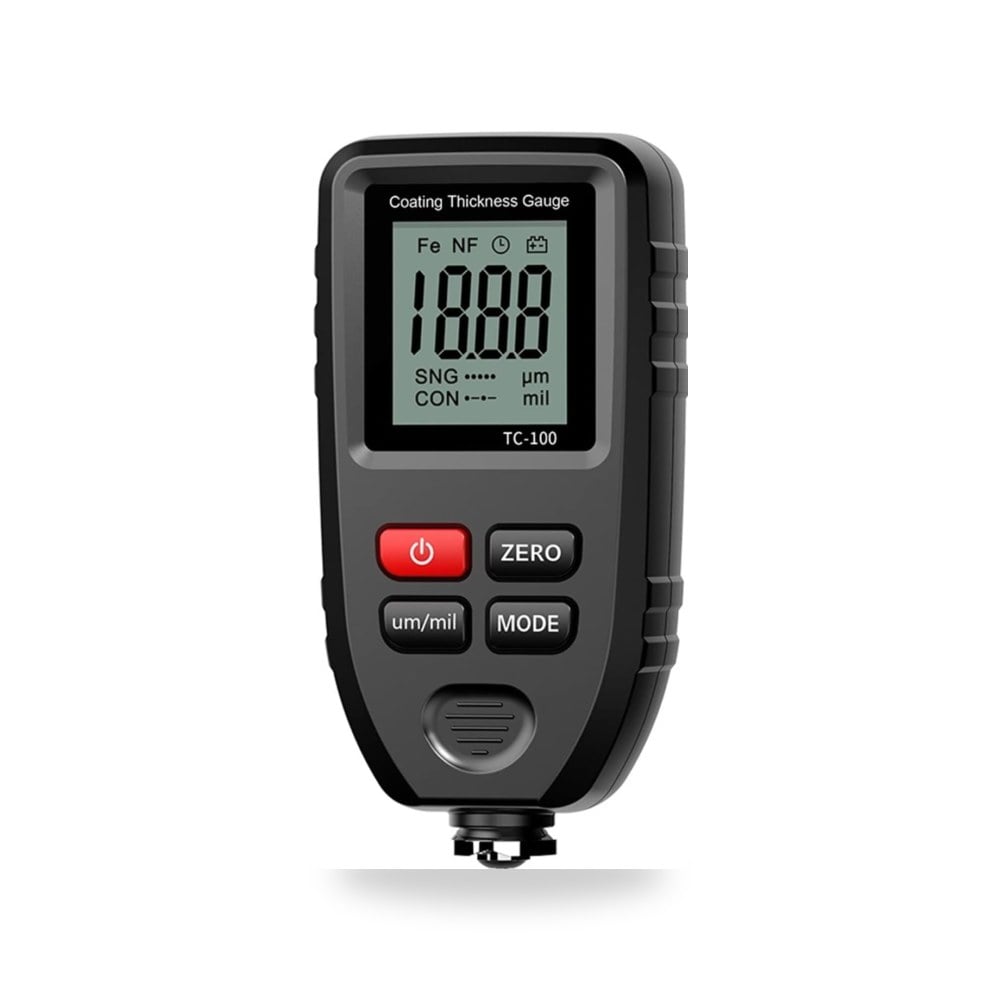 مقياس سمك طلاء السيارات الرقمي اسود TC100