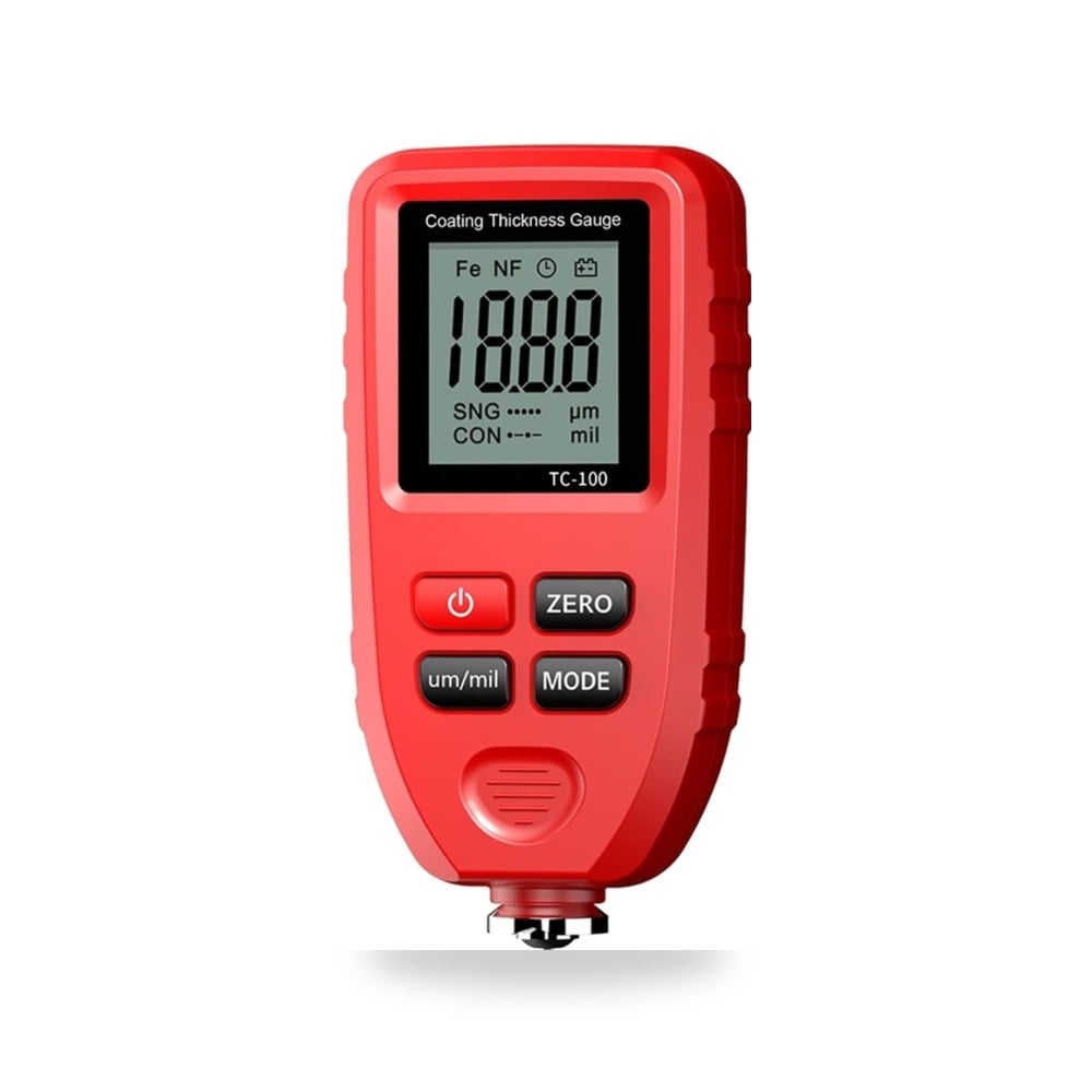 مقياس سمك طلاء السيارات الرقمي احمر TC100