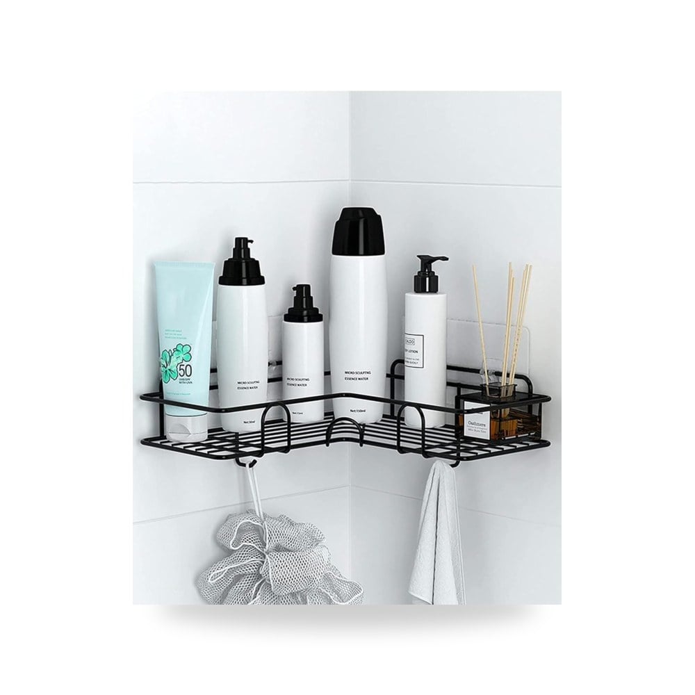 رف زاوية تنظيم الحمام أسود مع علاق جانبي موديل B0CPT8H4YD | ريمكو السعودية