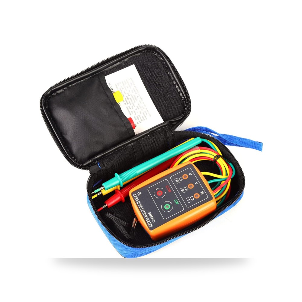 جهاز فحص واختبار تتابع الاطوار ثلاثي الطور SM موديل SM-852B | ريمكو