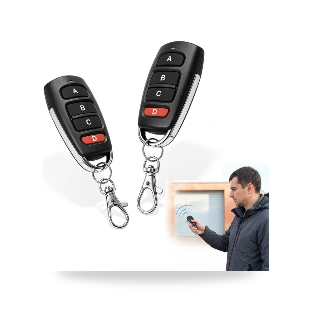 T eza yx جهاز تحكم عن بعد (ريموت كنترول) مشفر متعدد الترددات لأبواب الكراج والمرآب